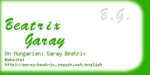 beatrix garay business card